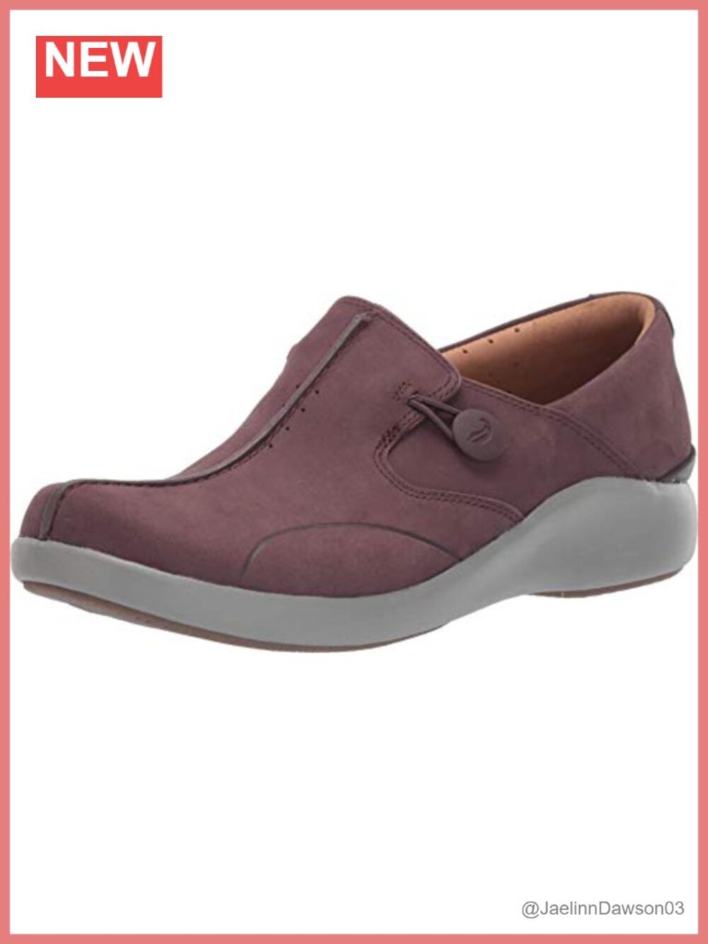 Clarks Un Loop 2 Walk Women's Leather Loafers Slip-Ons Comfort Walking Shoes